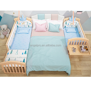 good quality cheap price baby cot bed solid wood cots baby bed swing crib growing children bed