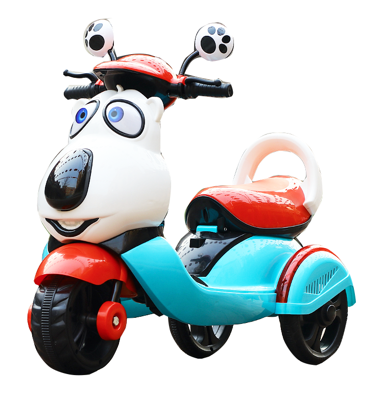 factory supply plastic motorcycle kids lively music durable 6V batter electric lovely dog cartoon bear motorbikes for kids