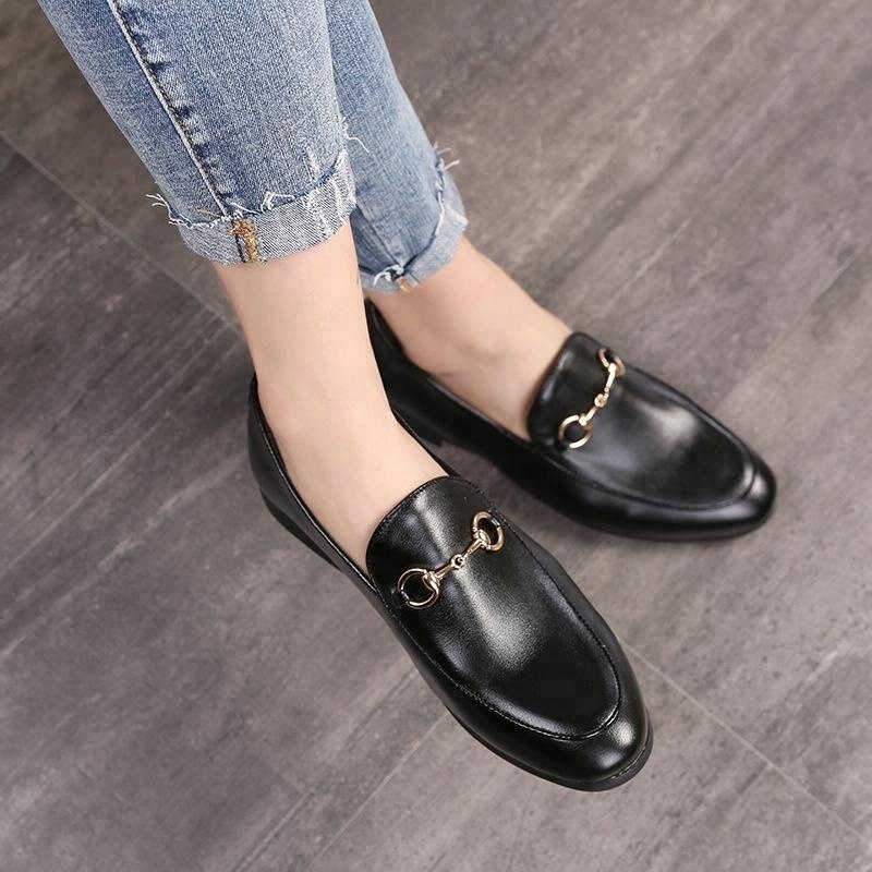 SS0268 Latest korean fashion men white loafers shoes without logo man casual slip on driver shoes 2019