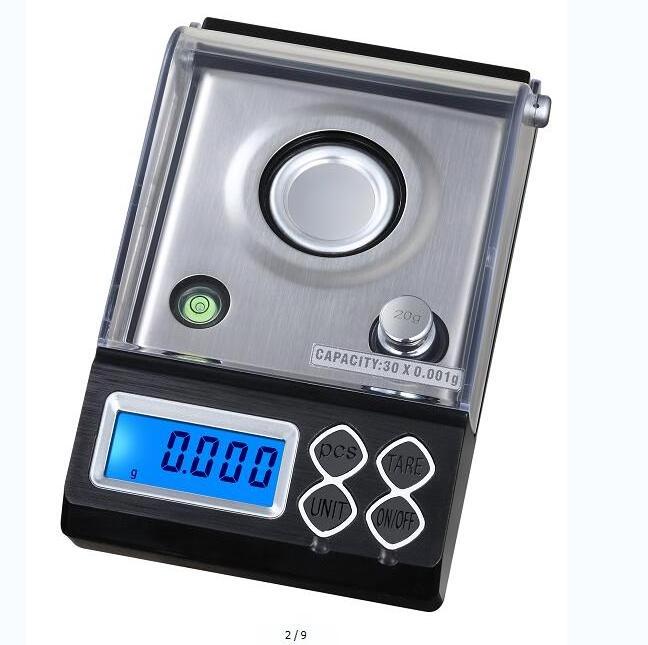 0.001g Digital Counting Carat Scale 20g 30g 50g 0.001g Precision Portable Electronic Jewelry Scales Gold Germ Medicinal Balance