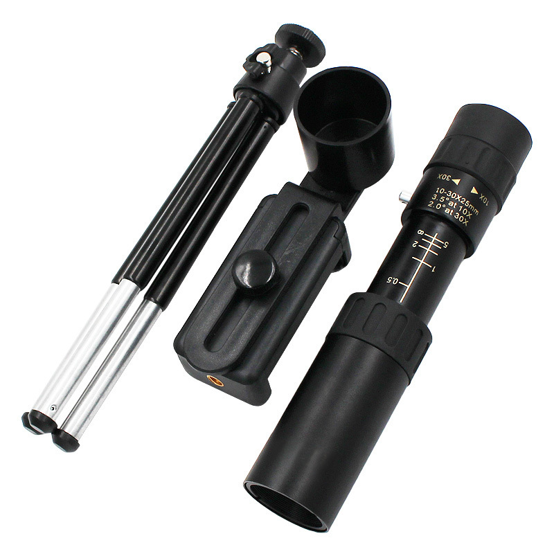 monocular 10-30x25, portable mini monocular, hunting telescope monocular scope