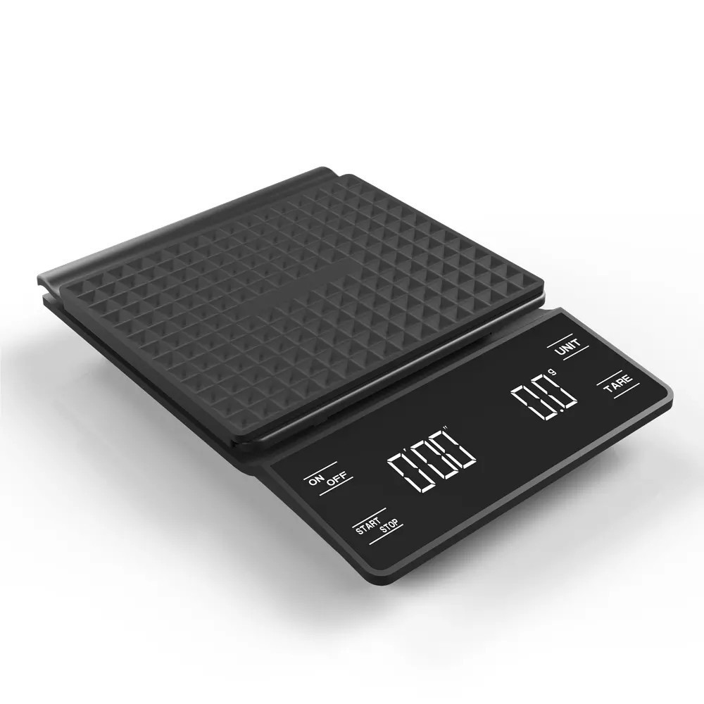 Best Recommended LED Display 3kg 0.1g Smart Digital Coffee Scale with Tare and Timer