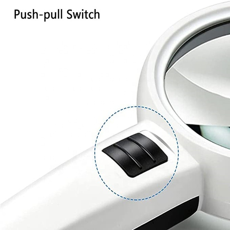 Magnifying Glasses with Light 10X Handheld Large Magnifying Glass 3 LED Illuminated Lighted Magnifier