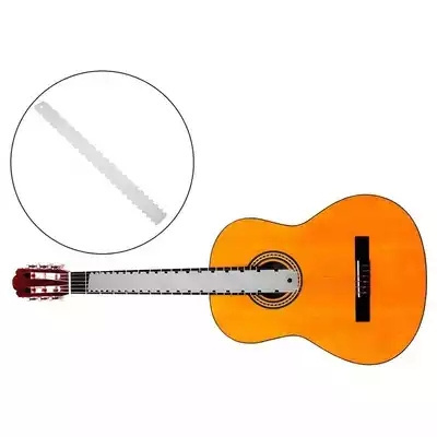 Multipurpose Guitar Neck Ruler Stainless Steel String Action Gauge Bass Guitar Neck Measuring Ruler for Mandolin