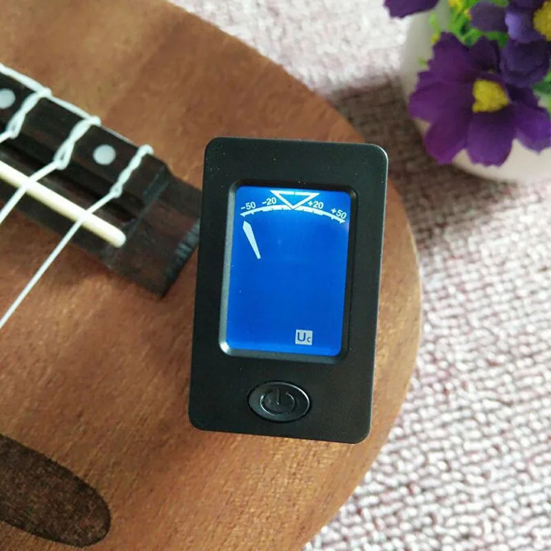 Professional Clip-On 360 Degree Acoustic Guitar Tuner LCD Screen Electric Digital Tuner For Acoustic Guitar Ukulele Accessories