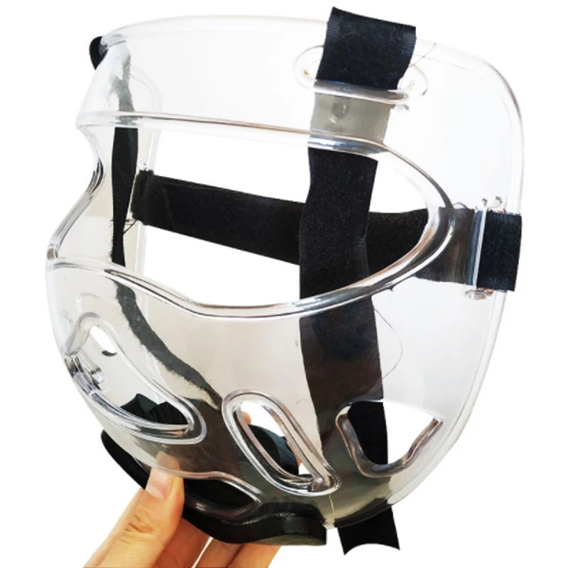 Clear Face Guard Face Shield Portable Detachable Taekwondo Protection for Sports