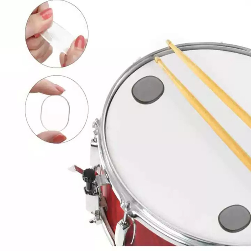 Drum Mute Pad Drum Silicone Pad Drum Mute Cushion Transparent Percussion Instrument Accessories