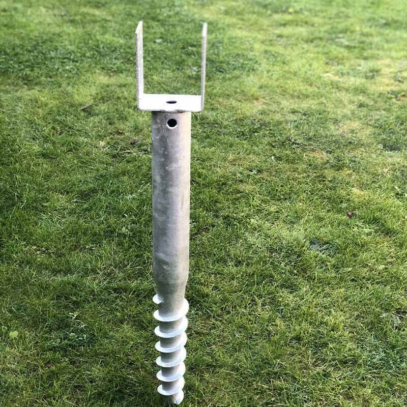 Angels GS8193 Hot Dipped Galvanized Ground Anchor Metal Fence Post Spike