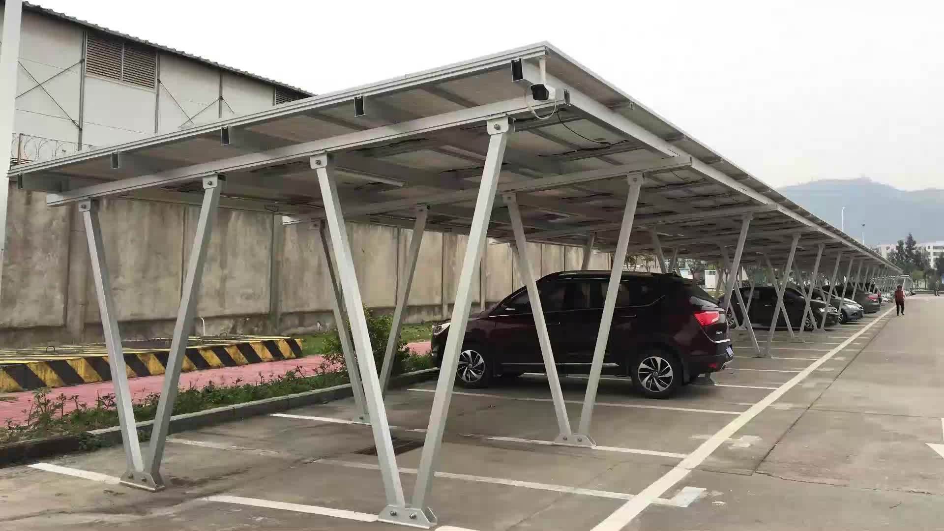 flat roof carport kit / solar mounting structure brackets solar carport mounting system pv parking structure solar