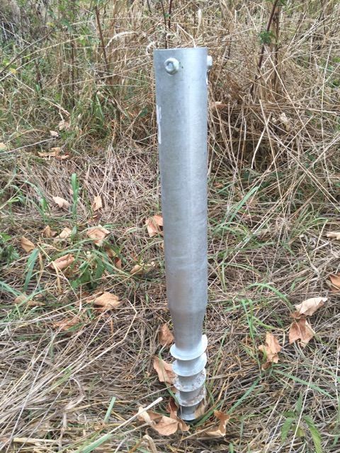 Angels GS8193 Hot Dipped Galvanized Ground Anchor Metal Fence Post Spike