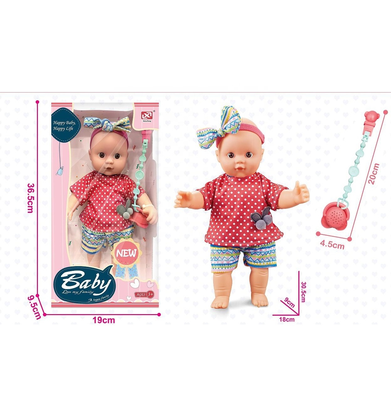 New Style Doll Pretend Play Toy 11 inch Enamel Doll Set For Sale