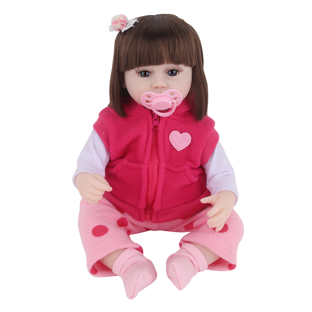 Popular 42CM Silicone Bebe Lifelike Reborn Dolls Lifereborn Reborn Baby Dolls with Clothes