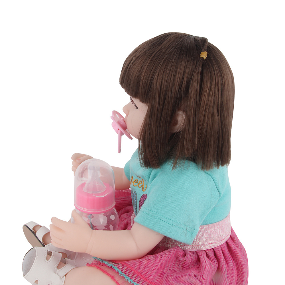 Popular 42CM Silicone Bebe Lifelike Reborn Dolls Lifereborn Reborn Baby Dolls with Clothes