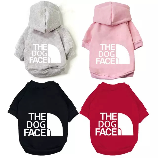 Wholesale Luxury Branded Dog Clothes Sweater The Dog Face Clothing Hoodie