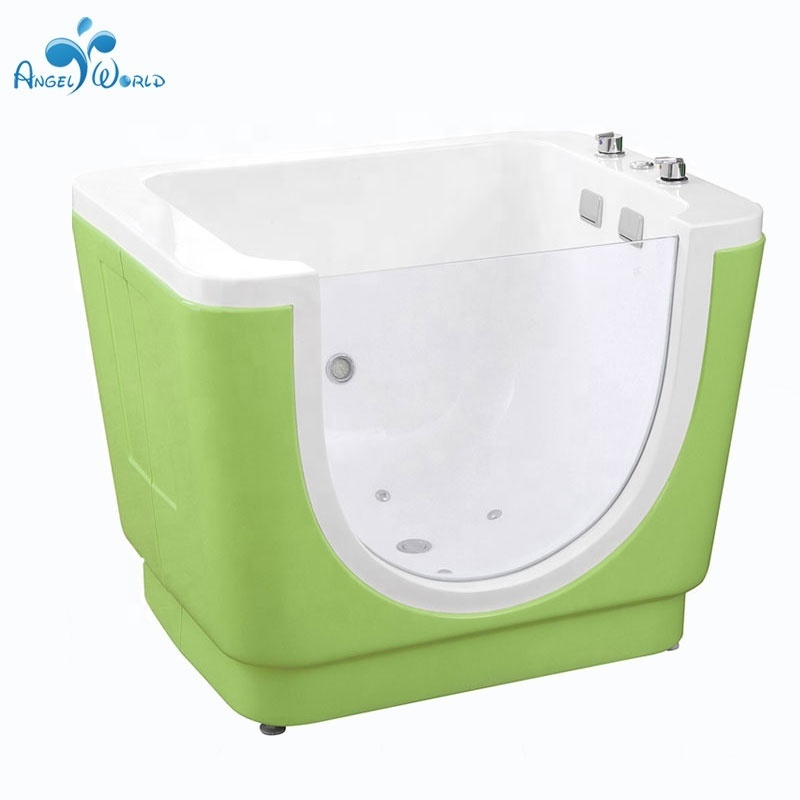 China Cheap Infant Hydrotherapy Acrylic Fiberglass Thermostatic Baby Spa Bathtub