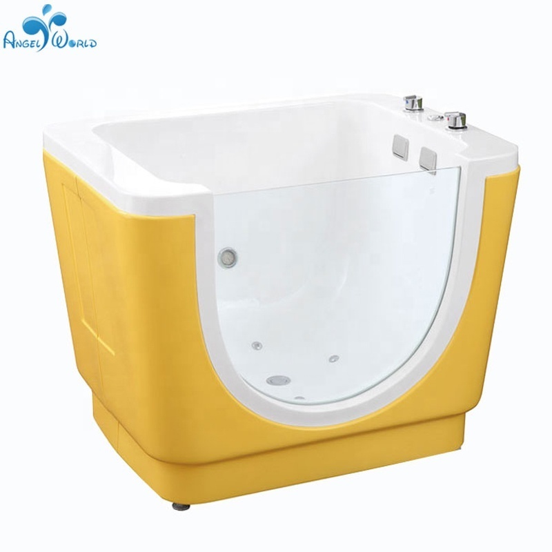 China Cheap Infant Hydrotherapy Acrylic Fiberglass Thermostatic Baby Spa Bathtub