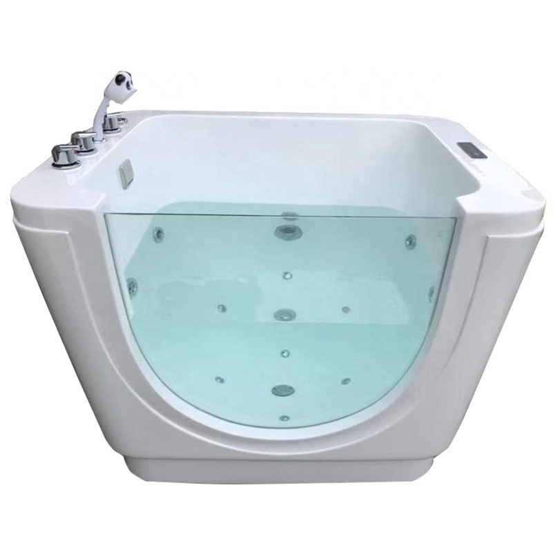 Customized Baby Spa Equipment Acrylic Swim Spa Baby Bathtub with LED