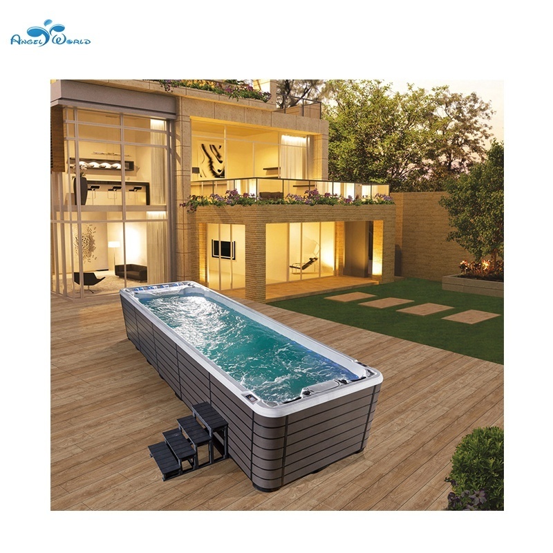 Balboa System Luxury Surfing Massage Swimming Pool 7m  Acrylic Endless Pool