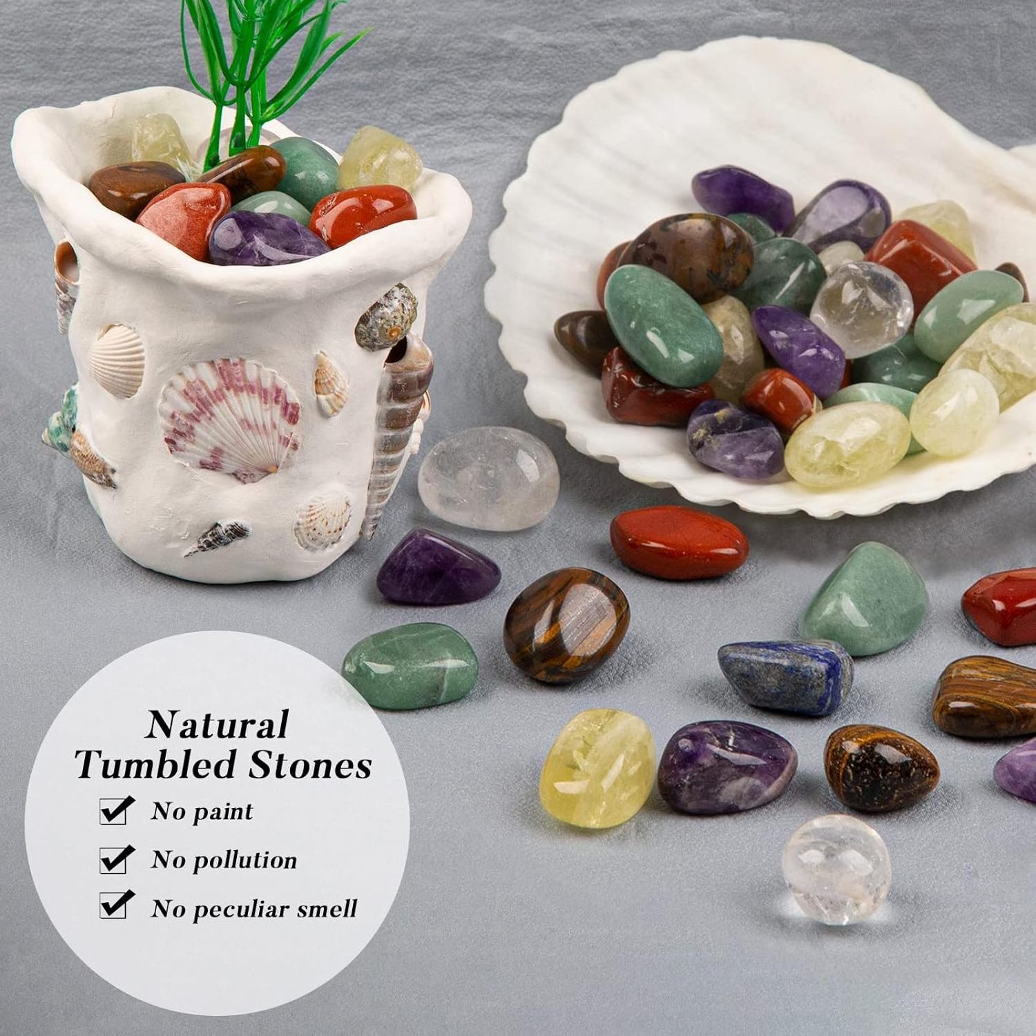 White Crystal Healing Stones Wholesale Bulk Natural Crushed Rock Raw Crystal Stones for Spiritual Meditation Witchcraft Supplies