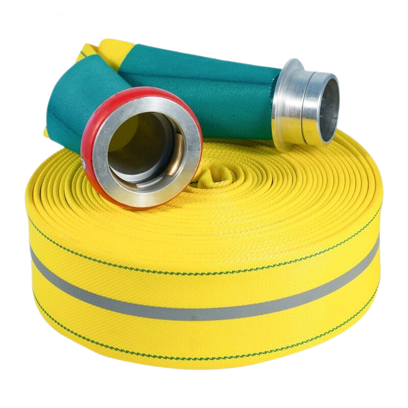 Made in China 10-30M Fire Hose and Agricultural Hose with Canvas/PVC/TPU Lining Firefighting Equipment Accessory