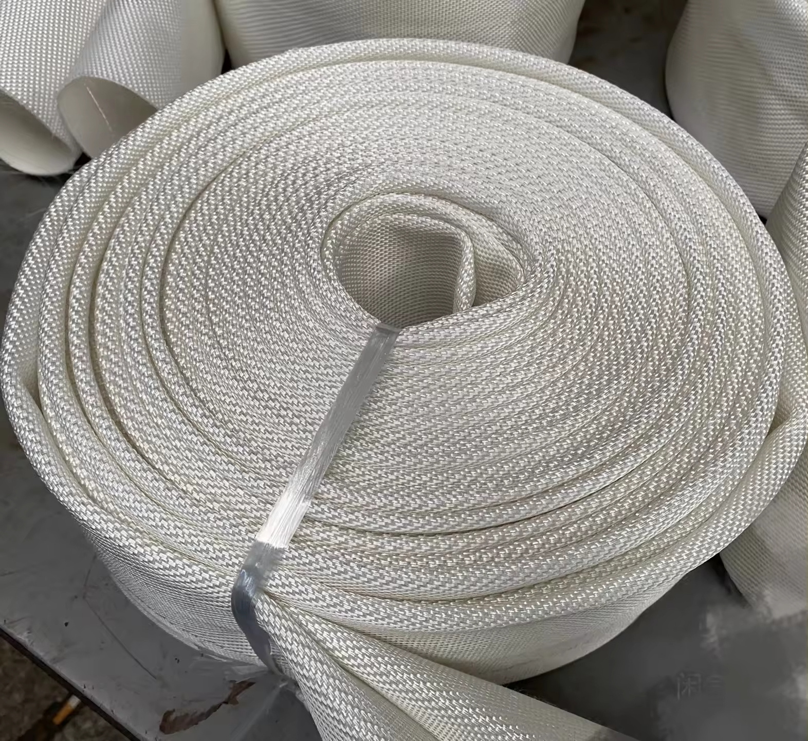 16Bar high pressure white fire hose pipe polyester canvas PVChose 3inch thicken tube