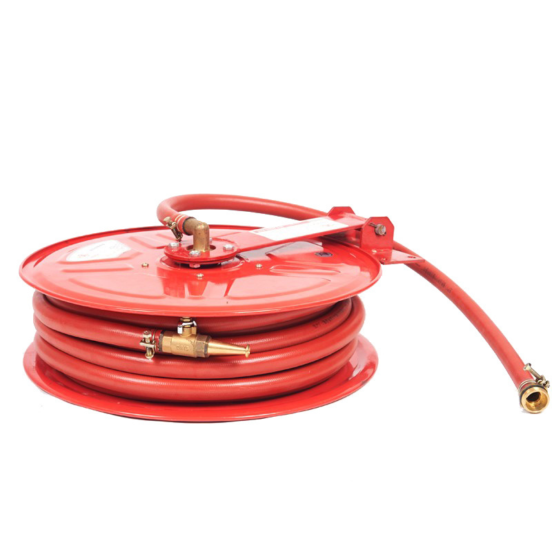 Factory Direct Fire fighting equipments 25M 1inch Fire hose reel cabinet Manual Swing / Automatic Fire hose reel