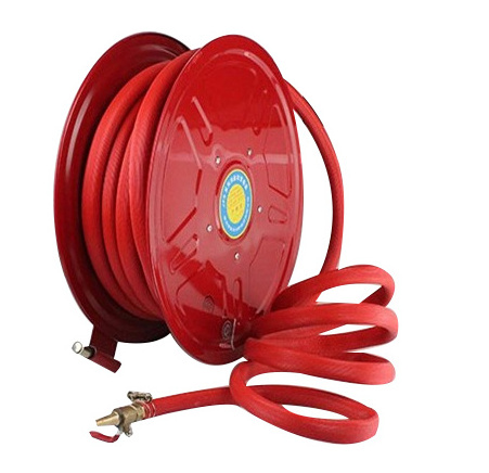 Factory Direct Fire fighting equipments 25M 1inch Fire hose reel cabinet Manual Swing / Automatic Fire hose reel