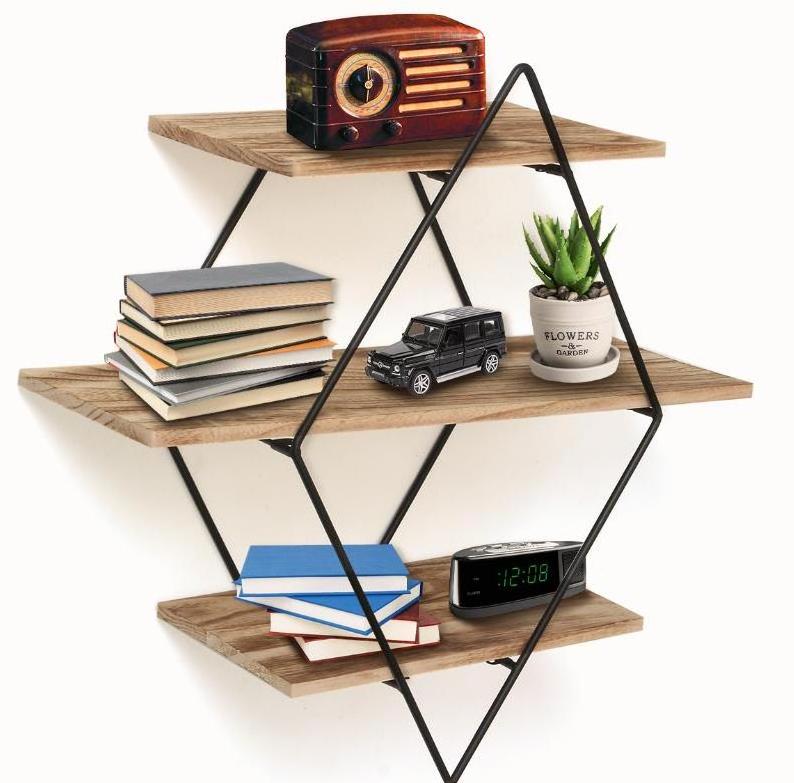 OEM Popular Wall Shelves Home Decor Mounted Wooden Shelf Floating