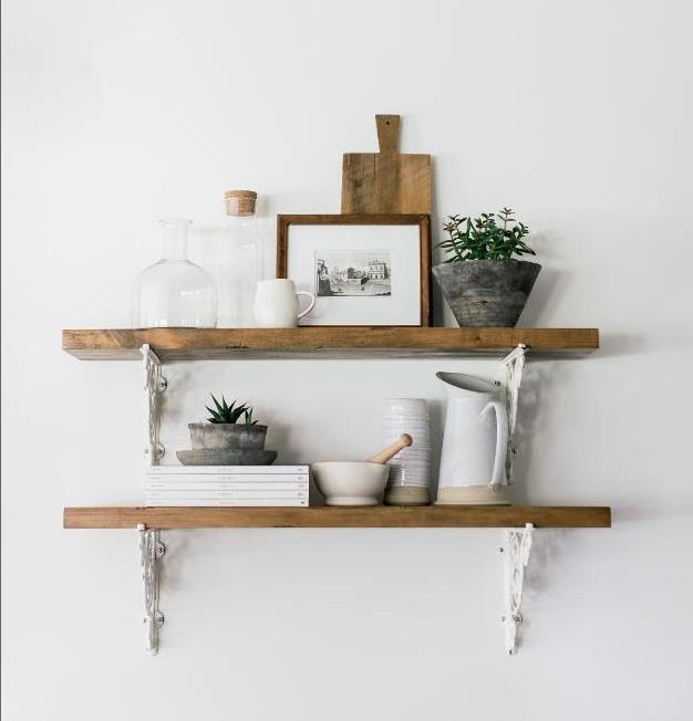 OEM Popular Wall Shelves Home Decor Mounted Wooden Shelf Floating