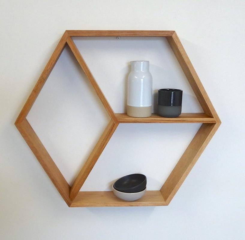 hexagon interior decorator honeycomb wall shelf mounted shelves