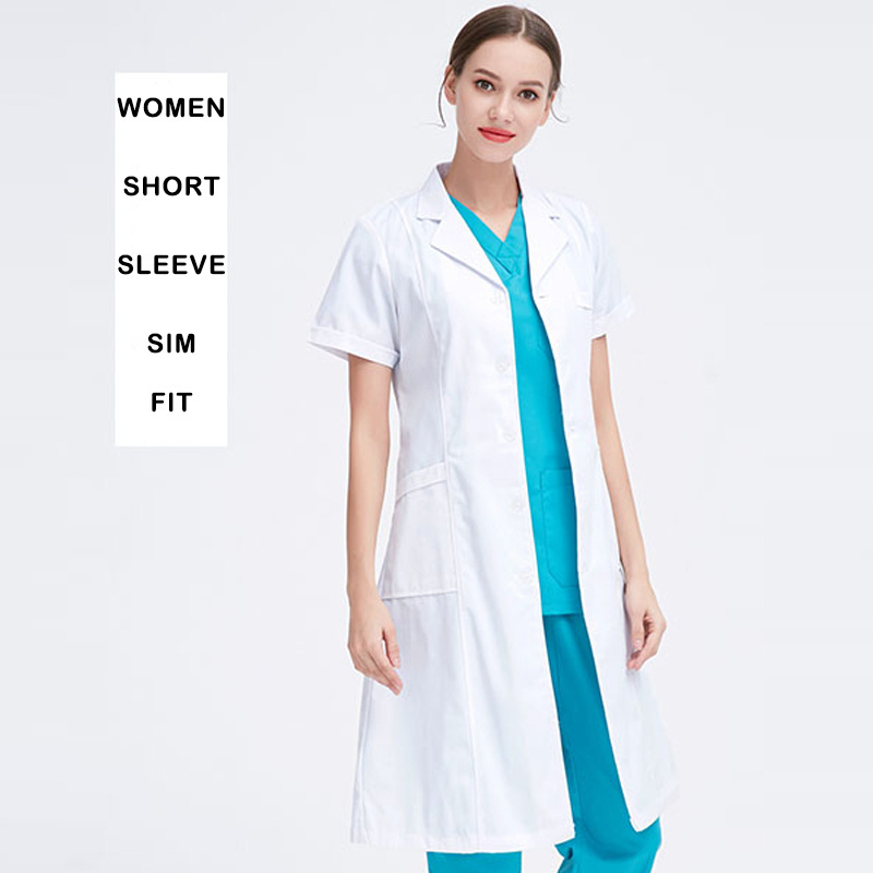 Service High Quality Hospital Uniforms White Lab Coat Medical Doctor Nurse Scrub Suit Medical Gown for Hospital for Unisex