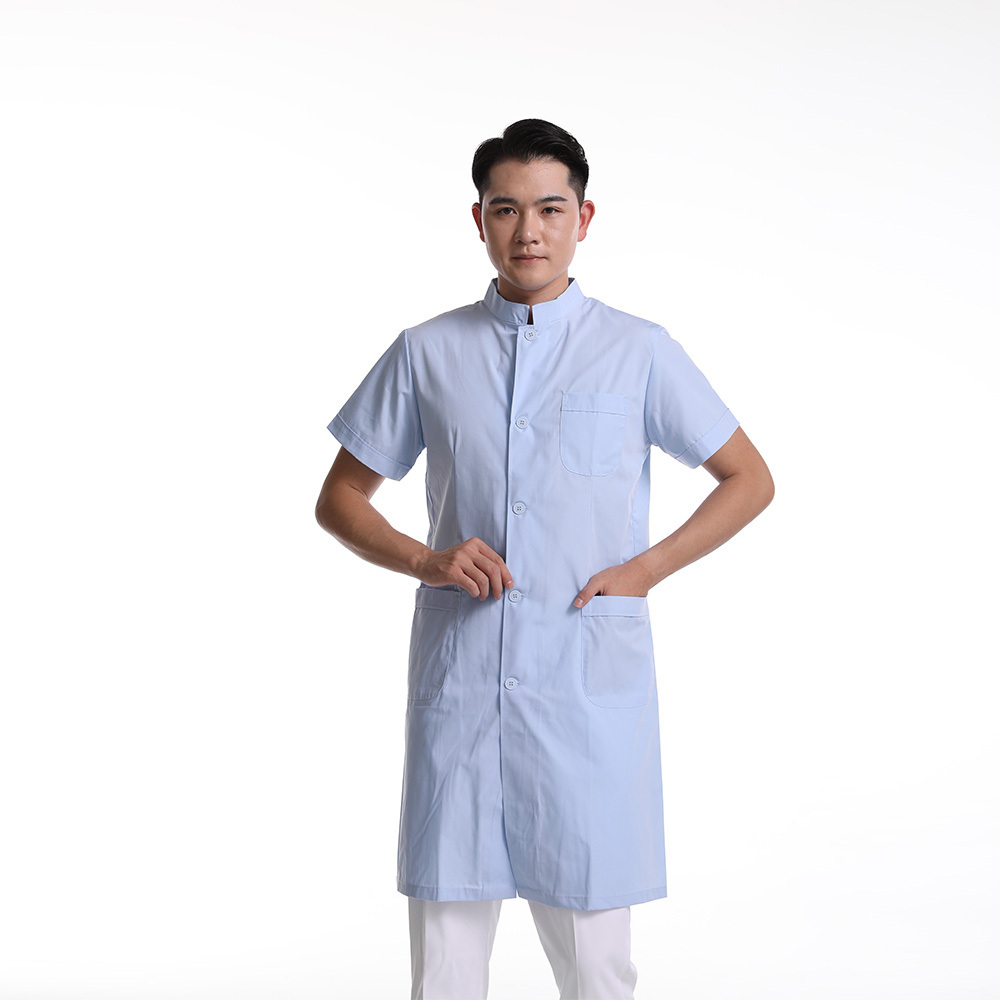 Fast Delivery 100% Cotton White Doctor Lab Gown Doctor White Lab Coats Doctor Uniform Medical Supplies Scrubs Smock