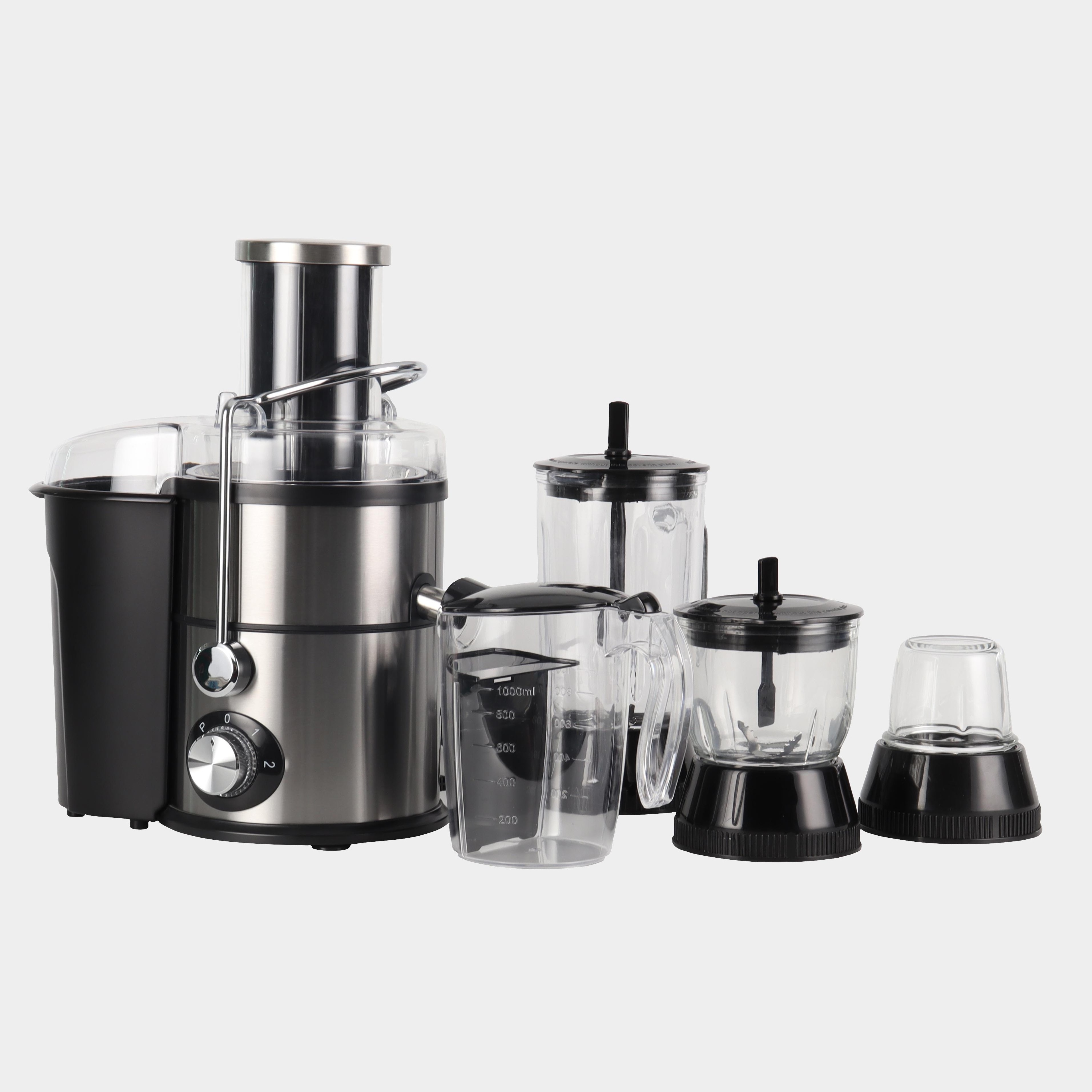 1200w Fast Juicer Extractor Style High Quality Silver Stainless Steel Professional Factory New Electric Kitchen Fruit Juicer