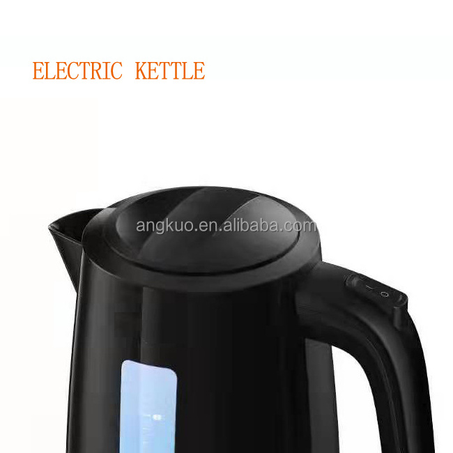 Plastic Electric Kettle 1.8L High Quality Electric Household and Hotel Kettle Boil-dry Protection Jug Kettle Chinese OEM Black