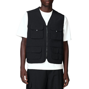 Fashion Multi Pockets Fisherman Journalist Camping Sleeveless Streetwear Practical Men Utility Vest