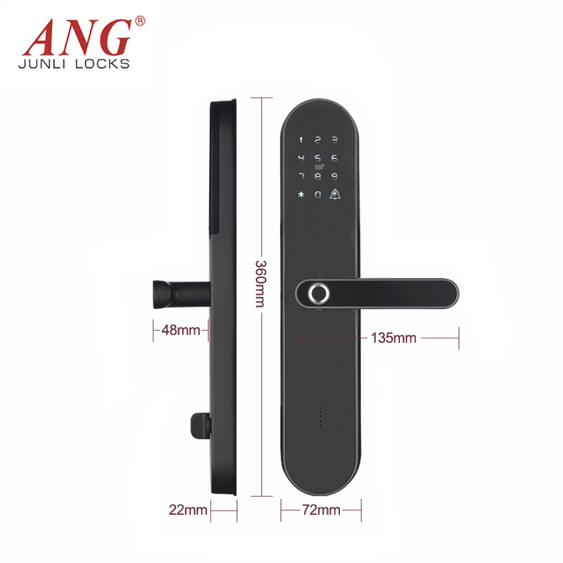 Remote APP Control Anti-Theft Swinging Digital Keypad Electric Passcode Smart Sliding Security Gate Lock