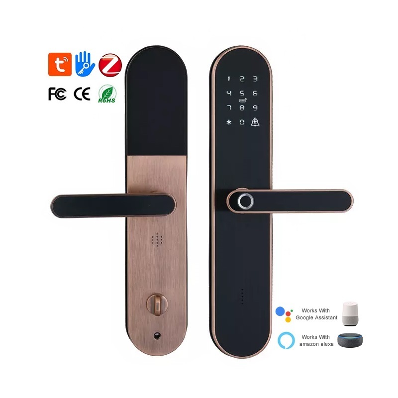 Remote APP Control Anti-Theft Swinging Digital Keypad Electric Passcode Smart Sliding Security Gate Lock