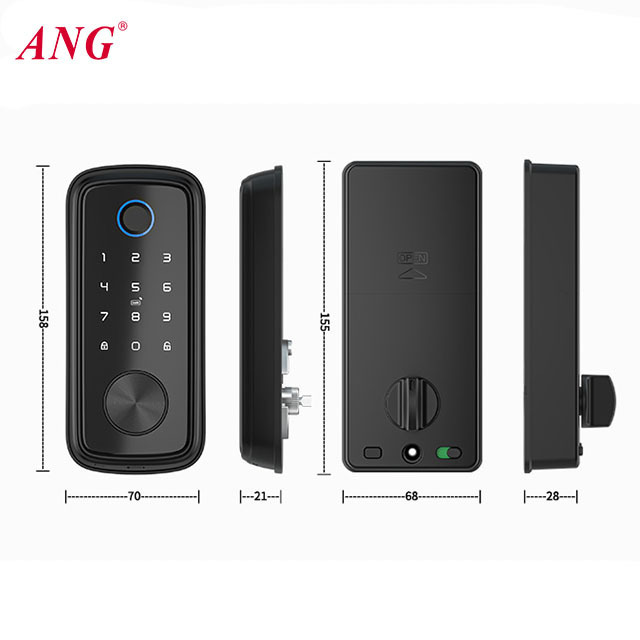 Smart Deadbolt Door Lock Intelligent Digital Remote Control Electric Automatic Door Lock For Home