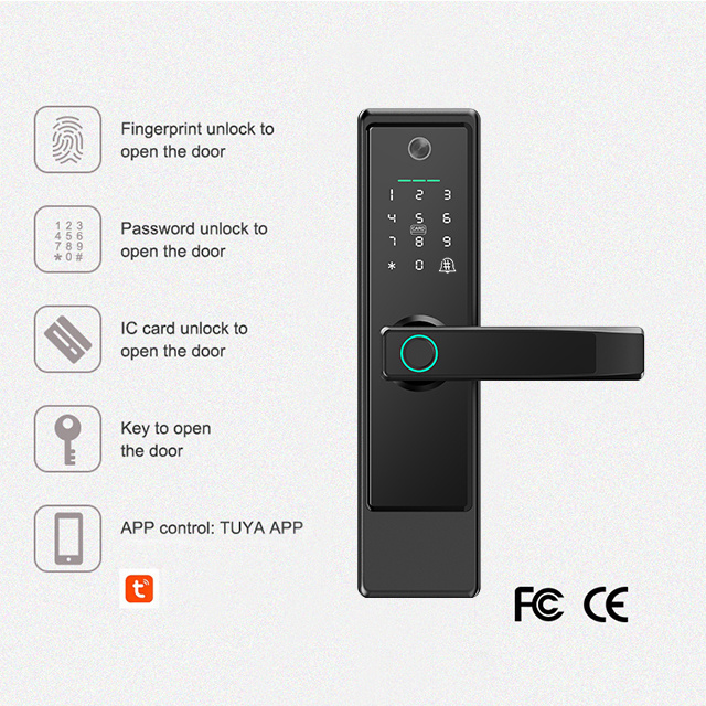 New Arrival Smart Door Lock Security With Camera Fingerprint Password Remote Door Locks For Home