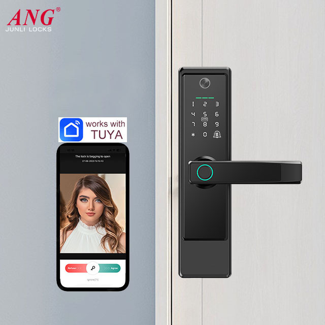 New Arrival Smart Door Lock Security With Camera Fingerprint Password Remote Door Locks For Home