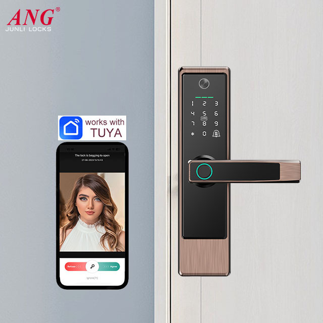 New Arrival Smart Door Lock Security With Camera Fingerprint Password Remote Door Locks For Home