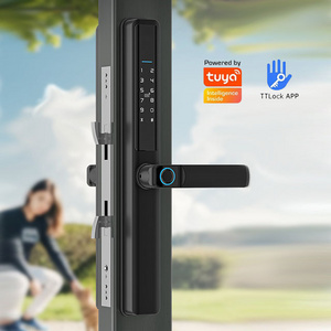 Fingerprint Glass Digital Smart Door Lock Waterproof Fechadura Inteligente