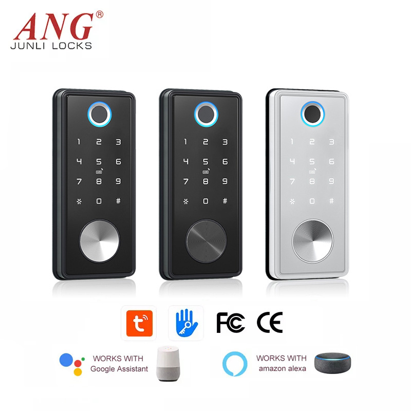 Electronic Deadbolt Door Lock European Easy To Install Fingerprint Smart Door Lock