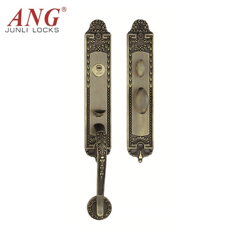 Zhongshan Single Pull European Style Antique Bronze Zinc Alloy Push Pull Sliding Patio Complete Door Lock