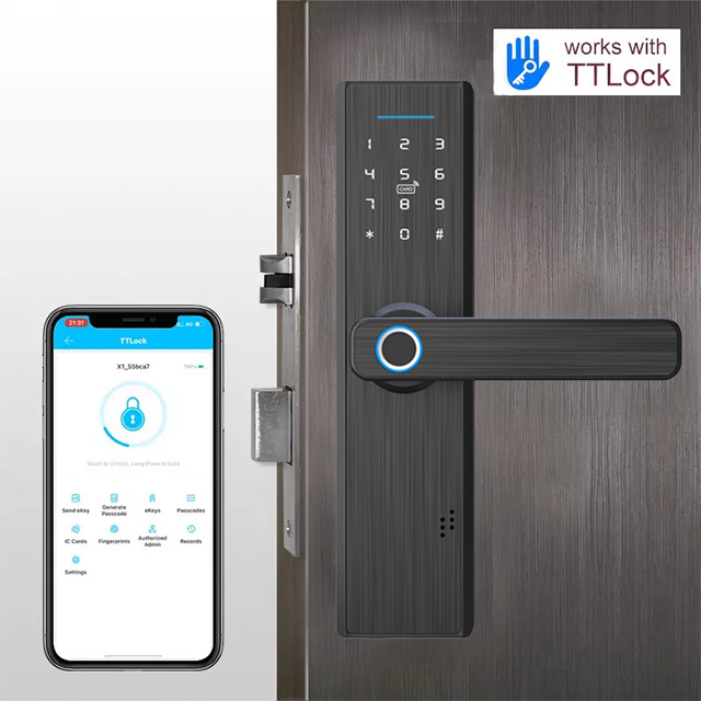 Low Moq Hotel Home Keyless Digital Biometrics Smart Fingerprint Door Lock