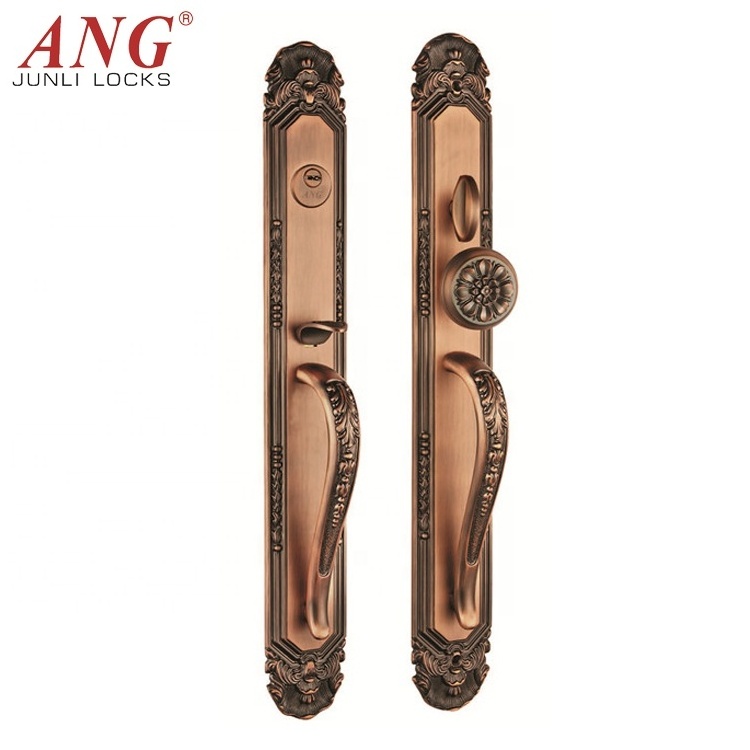 Rotate Safe Durable And Elegant Inside Door Tuya App Gate Chain Polished Brass Door Handle Lock