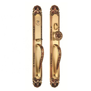 Rotate Safe Durable And Elegant Inside Door Tuya App Gate Chain Polished Brass Door Handle Lock