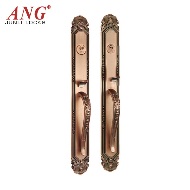 Classic Gold Luxury Anti Prying American Double Pull Antique Copper Security Room Door Lock Factory Price