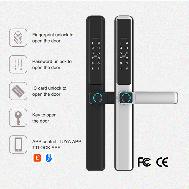 ANG Cerraduras Inteligentes Para Puertas Smart Lock For Glass Doors Tuya Wifi Remote Control Door Lock Smart