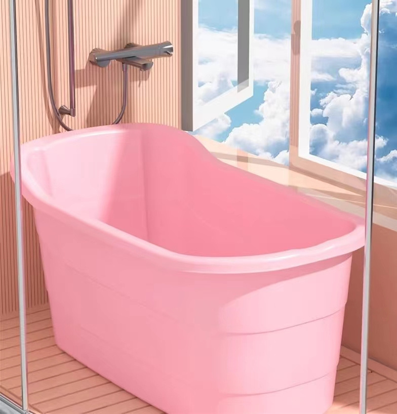 Good price and best quality round foot wash thickened Plastic Bathing Tub for bathroom use